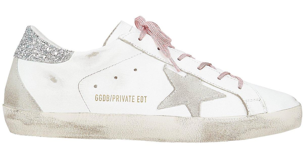 golden goose sneakers pink laces