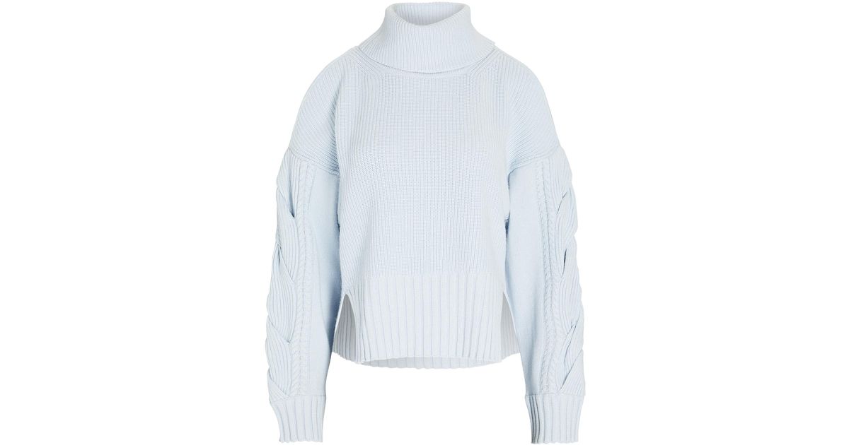 Jonathan Simkhai Synthetic Chloe Cold-shoulder Turtleneck Sweater in