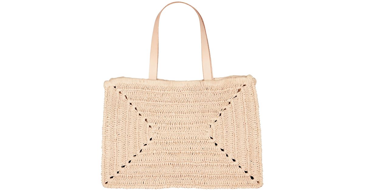 carrie forbes raffia tote