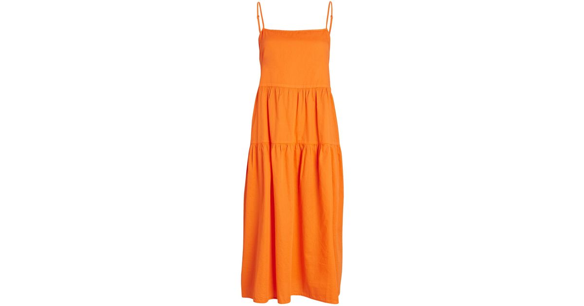 enza costa tiered dress
