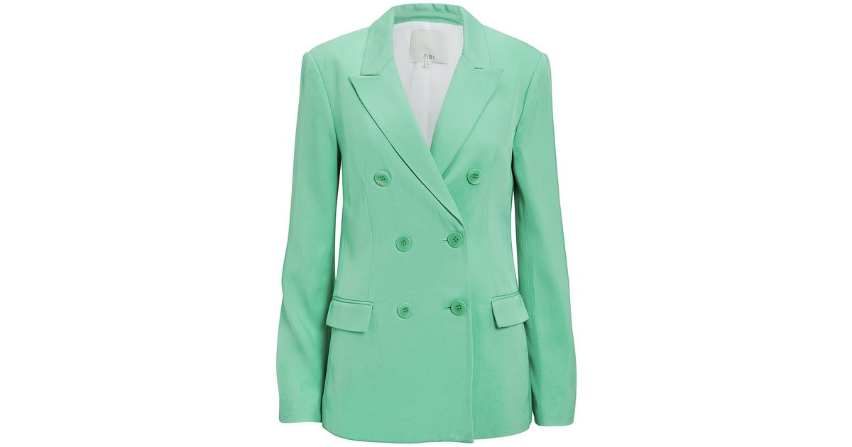 mint green blazer