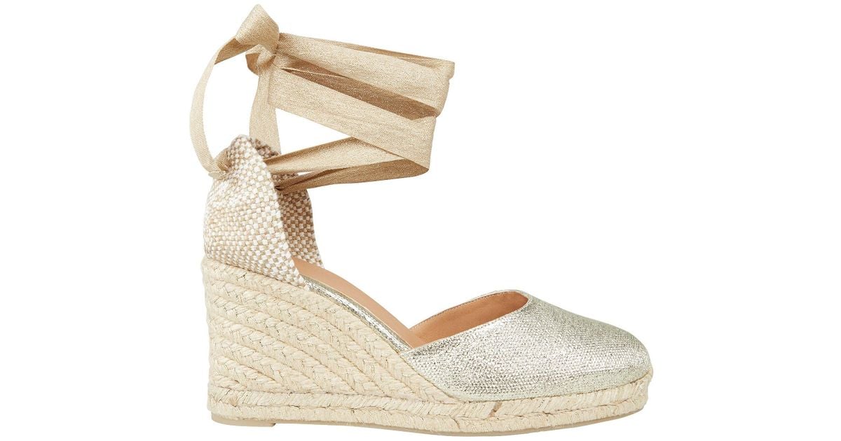 castaner metallic espadrille