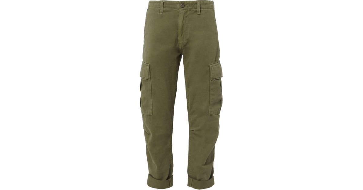 Army green cargo pants LV, Hand-stamped in Los