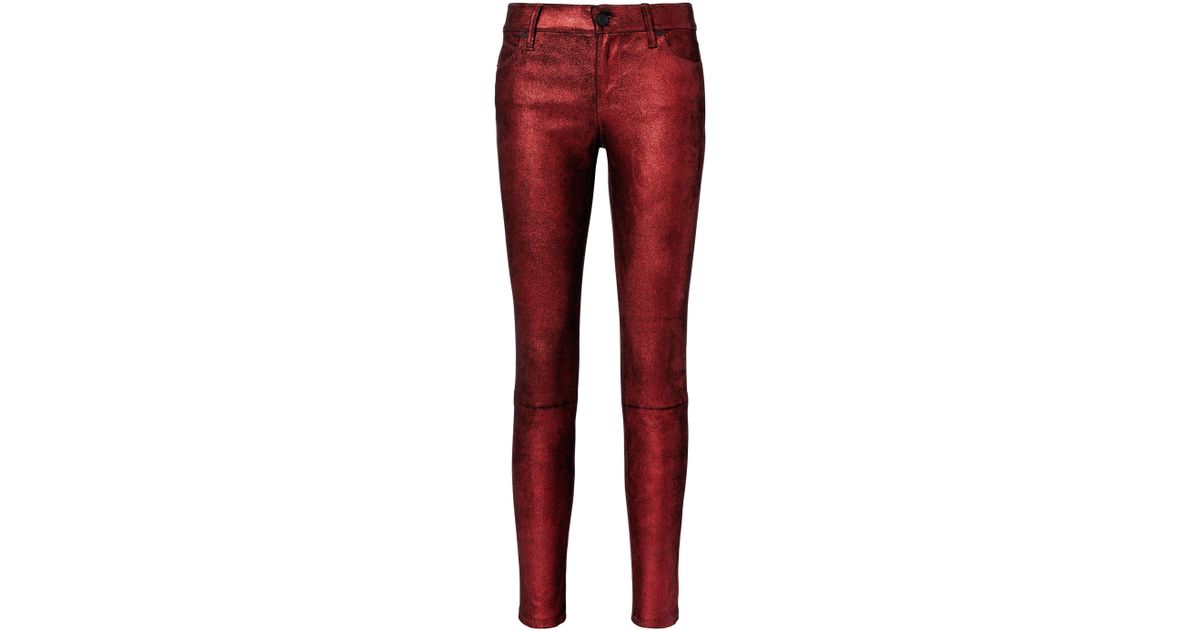 crimson red pants