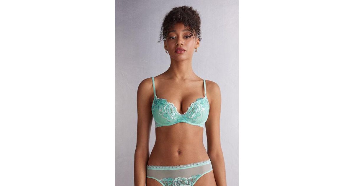 Reggiseno Super Push up Gioia Emerald Flower di Intimissimi in Blu Lyst
