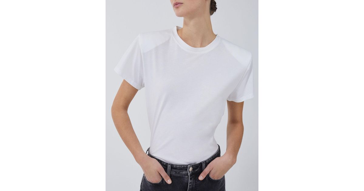 IRO Galyla Padded T-shirt in White