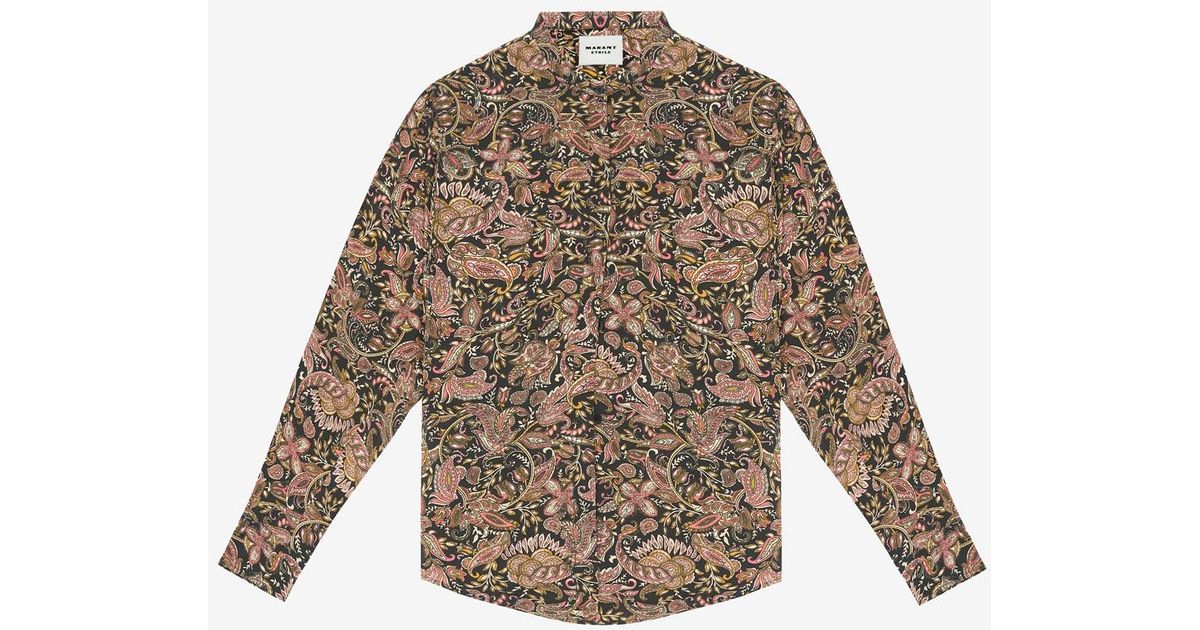 Isabel Marant Catchell Shirt | Lyst Isabel Marant Multicolor Catchell Shirt