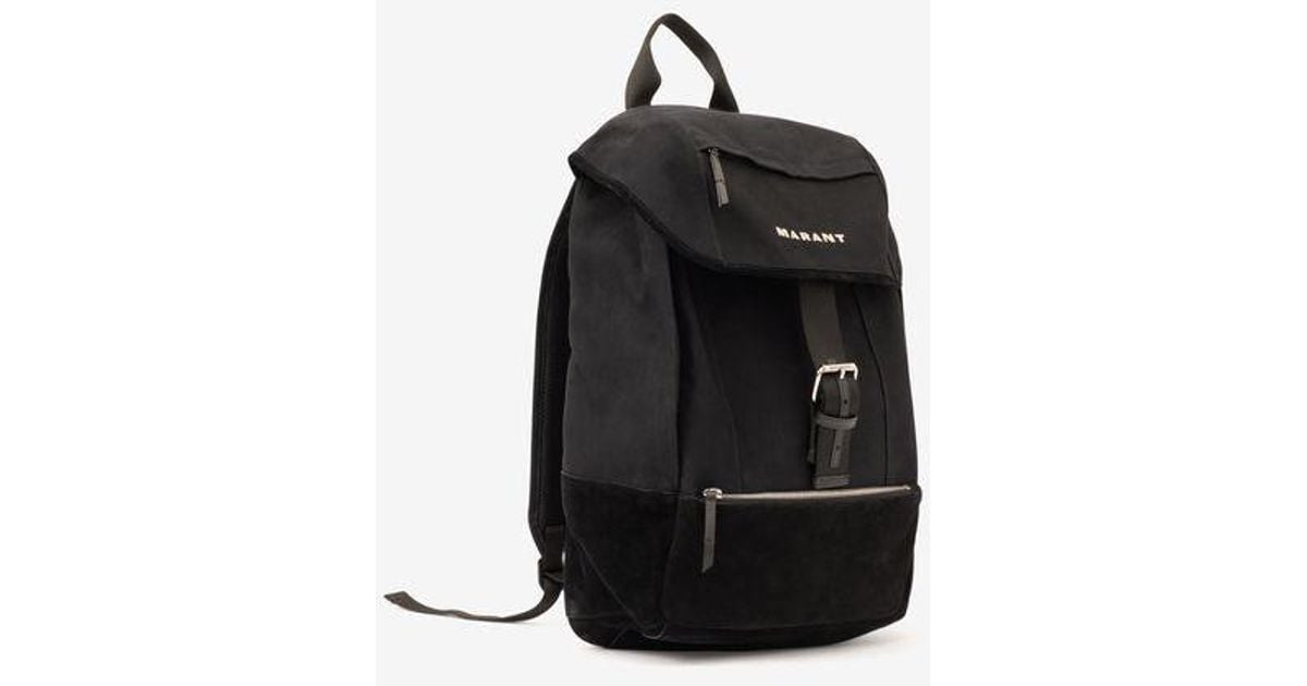 ISABEL MARANT BLACK TROY BACKPACK