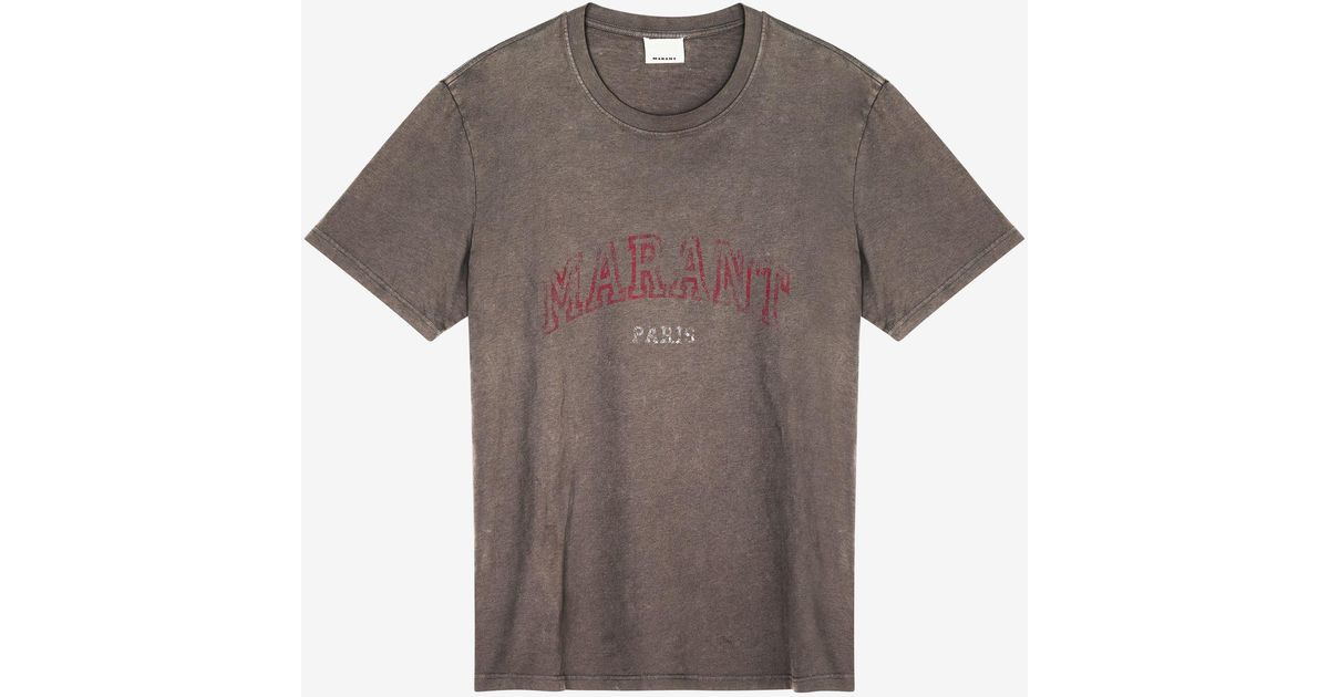 Isabel Marant Honore Logo T-shirt in for Men | Lyst