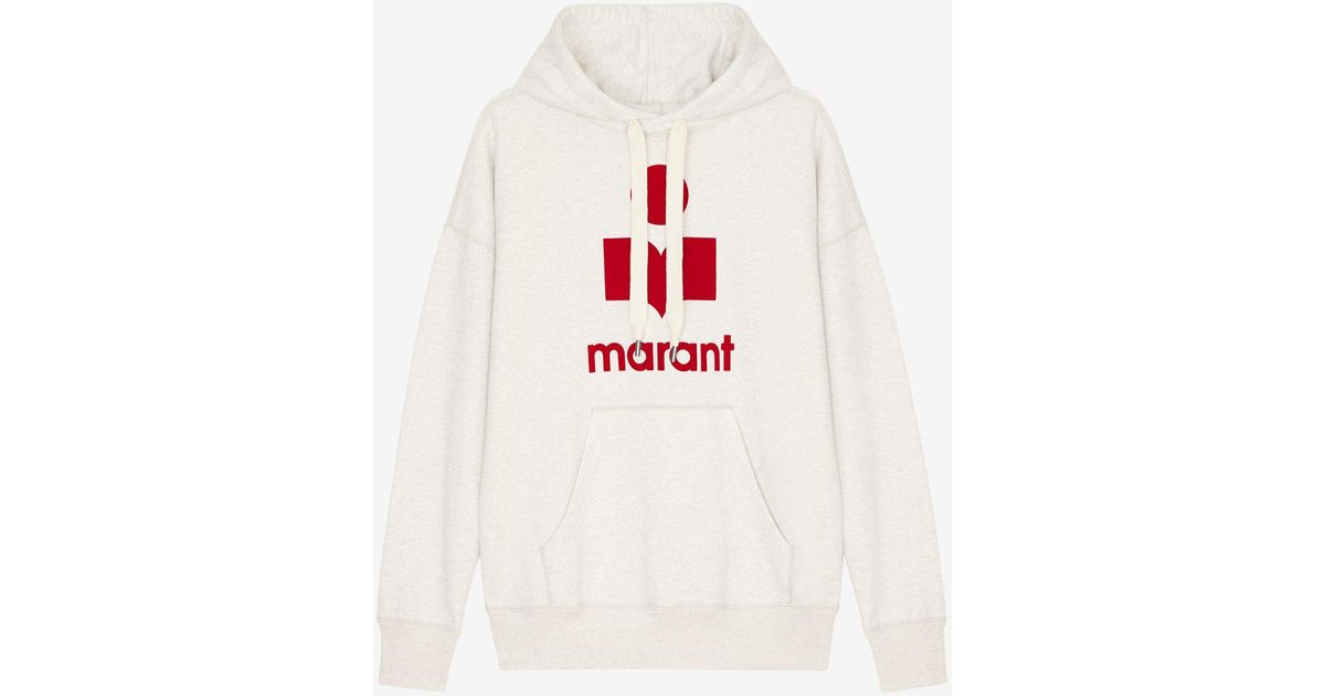 Étoile Isabel Marant Oversize-hoodie Mansel in Weiß | Lyst DE