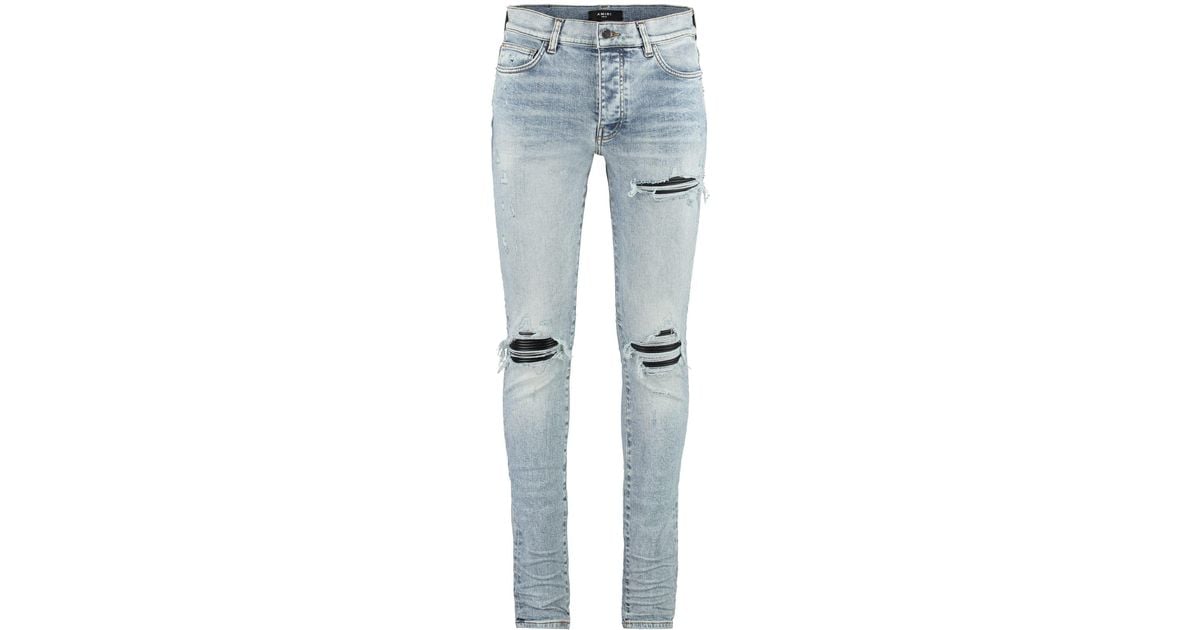 Amiri 5-pocket Slim Fit Jeans in Blue for Men | Lyst