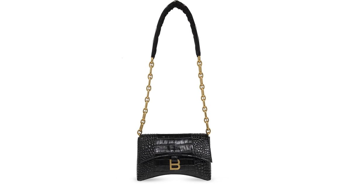Balenciaga Downtown Shoulder Bag in Black Lyst