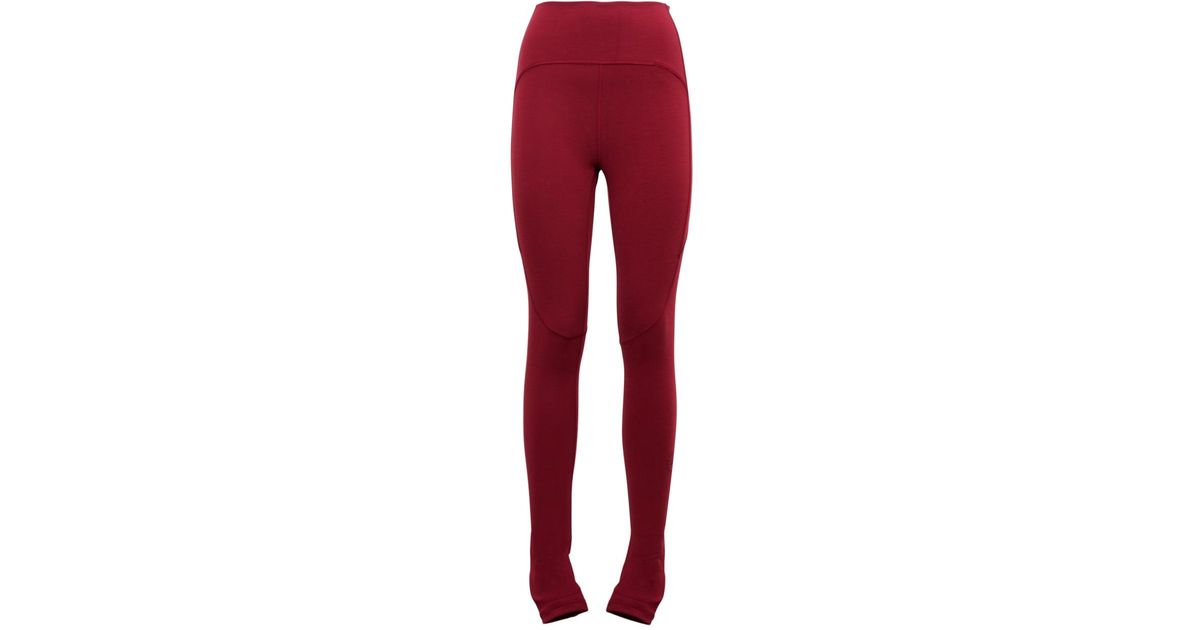 adidas By Stella McCartney Pantaloni Leggins Tst Toght in Red | Lyst