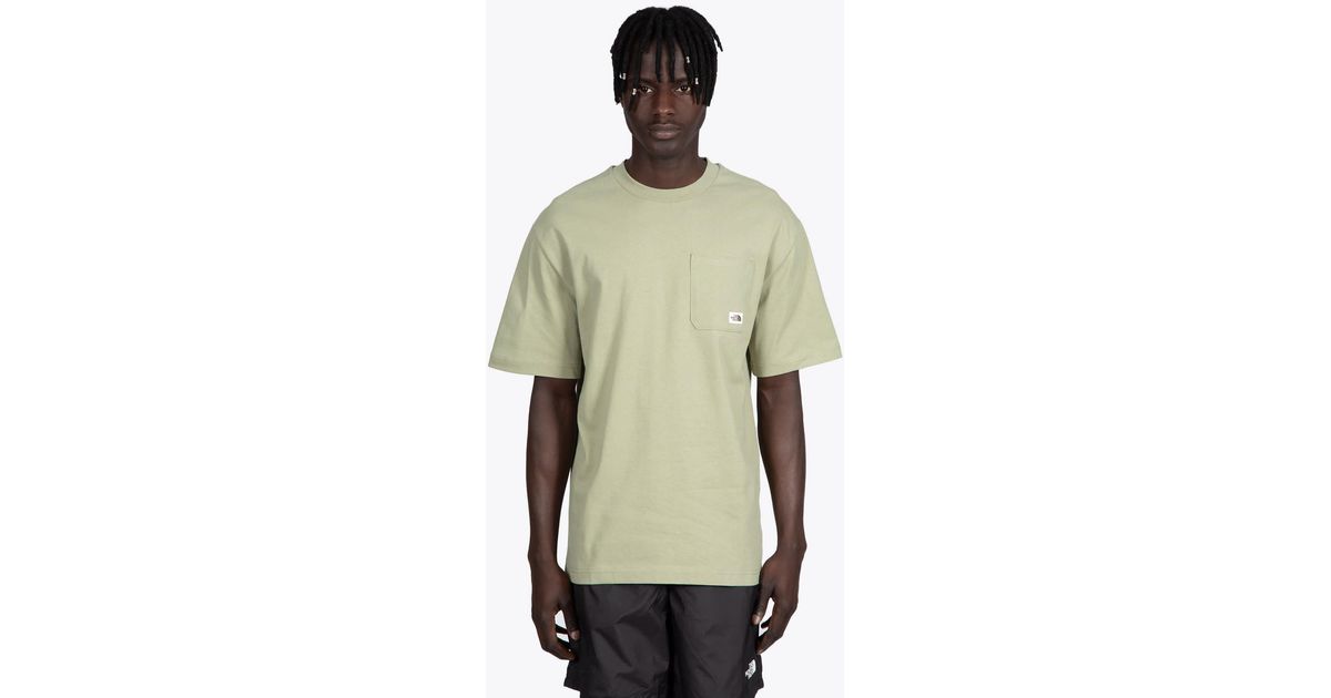 Graphic Tee Sage Green Cotton T-shirt 