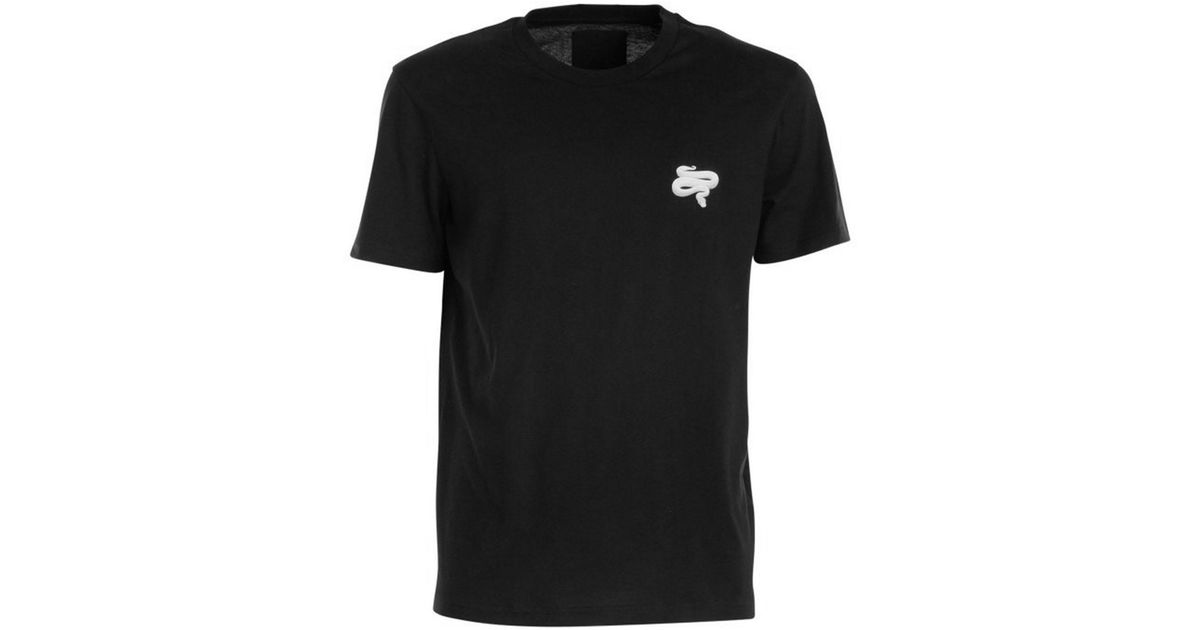 Les Hommes Regular Fit Crew Neck T-shirt in Black for Men | Lyst