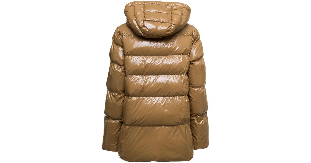 mustard down jacket