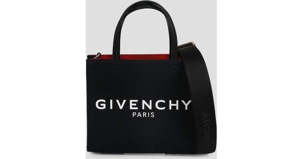 Givenchy Cotton G- Tote Mini Bag in Black | Lyst