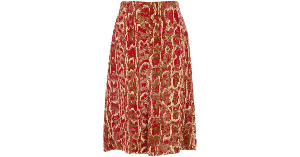 【関税&送料込】Dries Van Noten Printed Viscose Blend Shera Dries Van Noten Printed Viscose Blend Shera Skirt