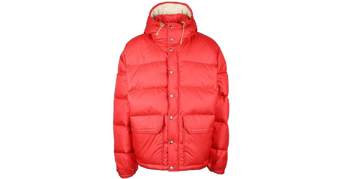 The North Face Beige Padded Jacket in Red for Men