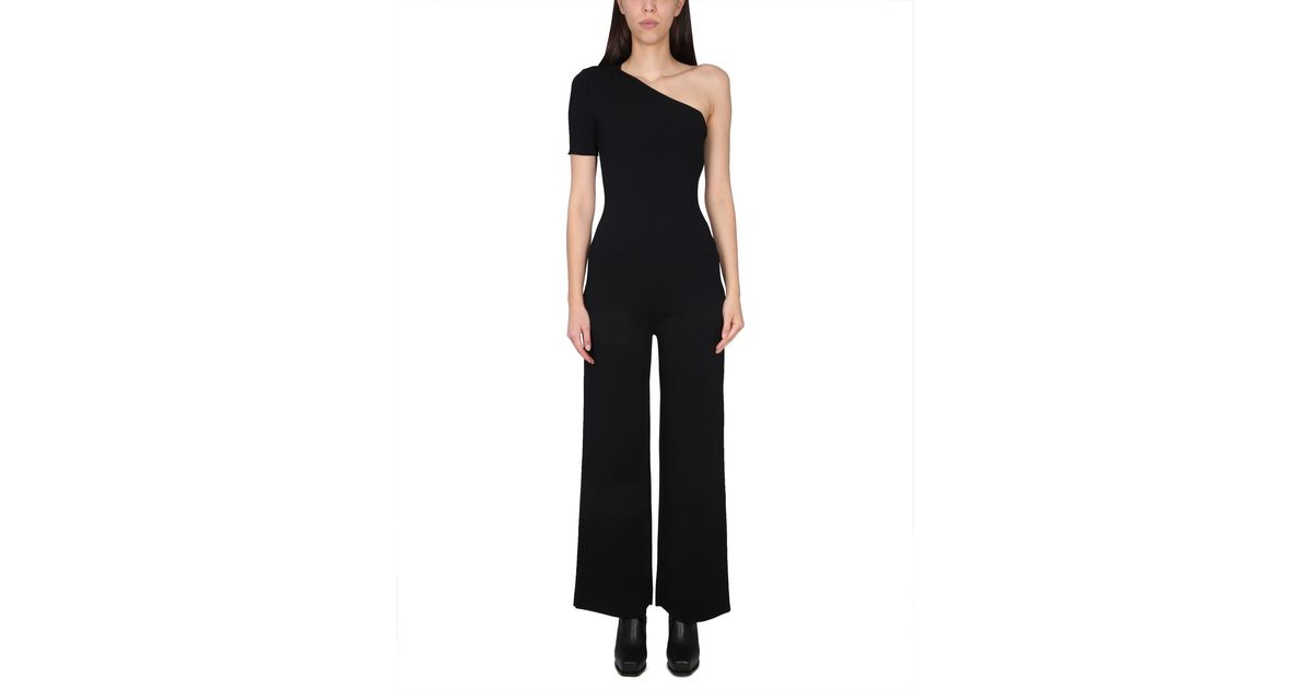 stella mccartney one shoulder jumpsuit