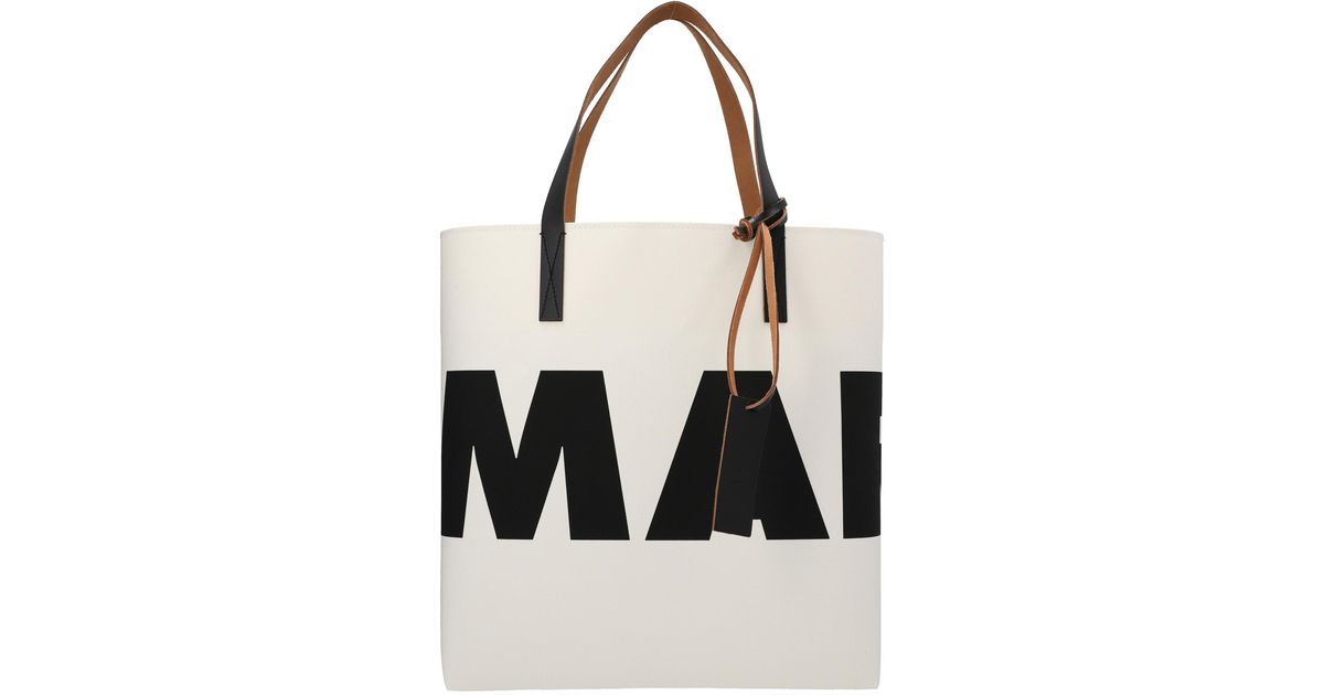 Marni Logo Cellulose Shopping Bag | Lyst UK