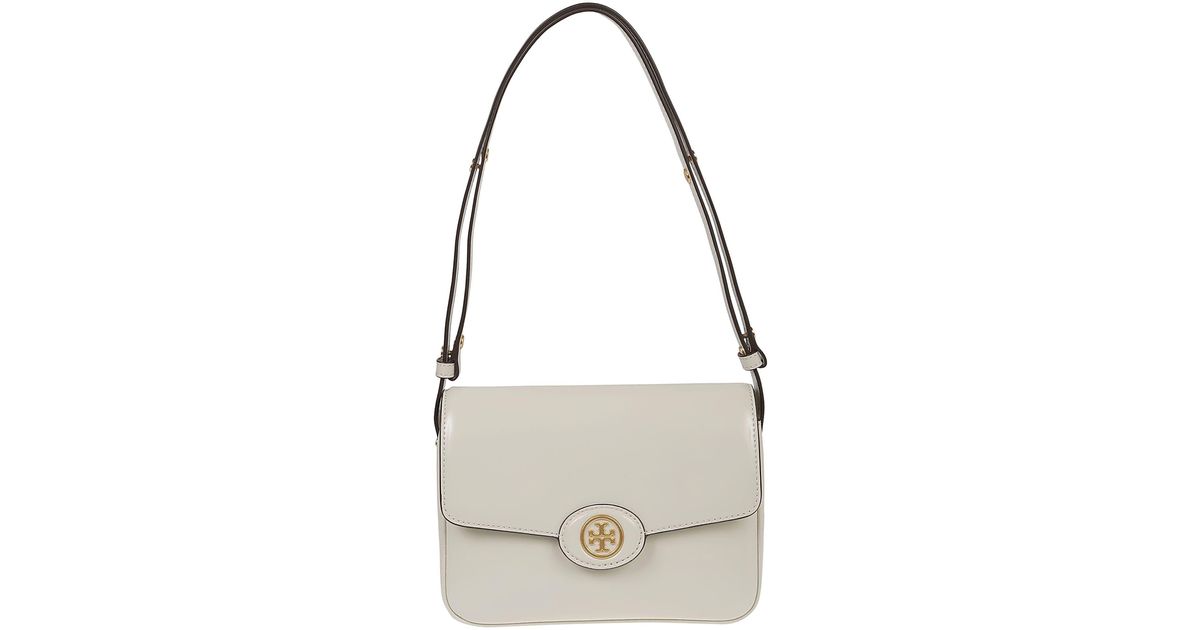 Tory Burch Robinson Convertible Shoulder Bag in Gray Lyst