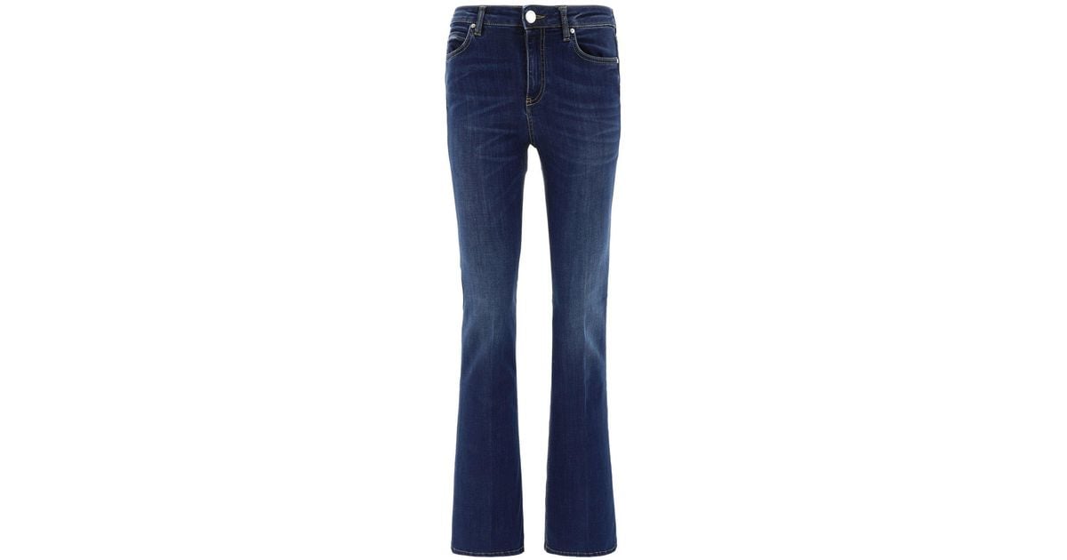 Pinko Flora No Belt Jeans in Blue | Lyst