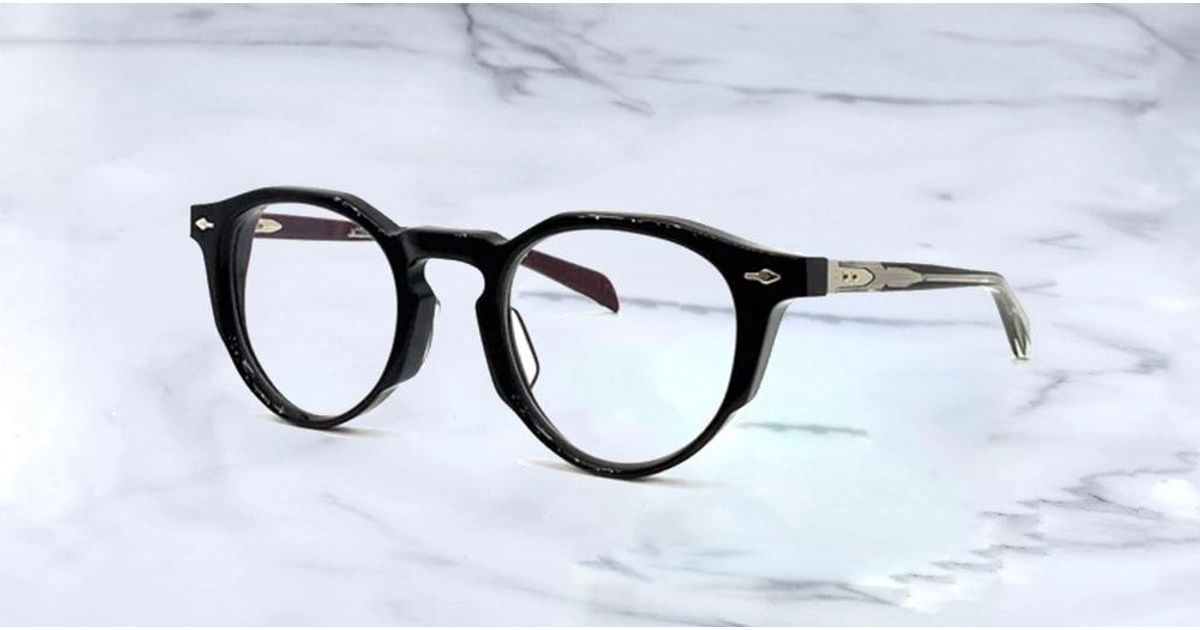 Jacques Marie Mage Sheridan Bloodstone Eyeglasses in Black, Burgundy (Black) Lyst