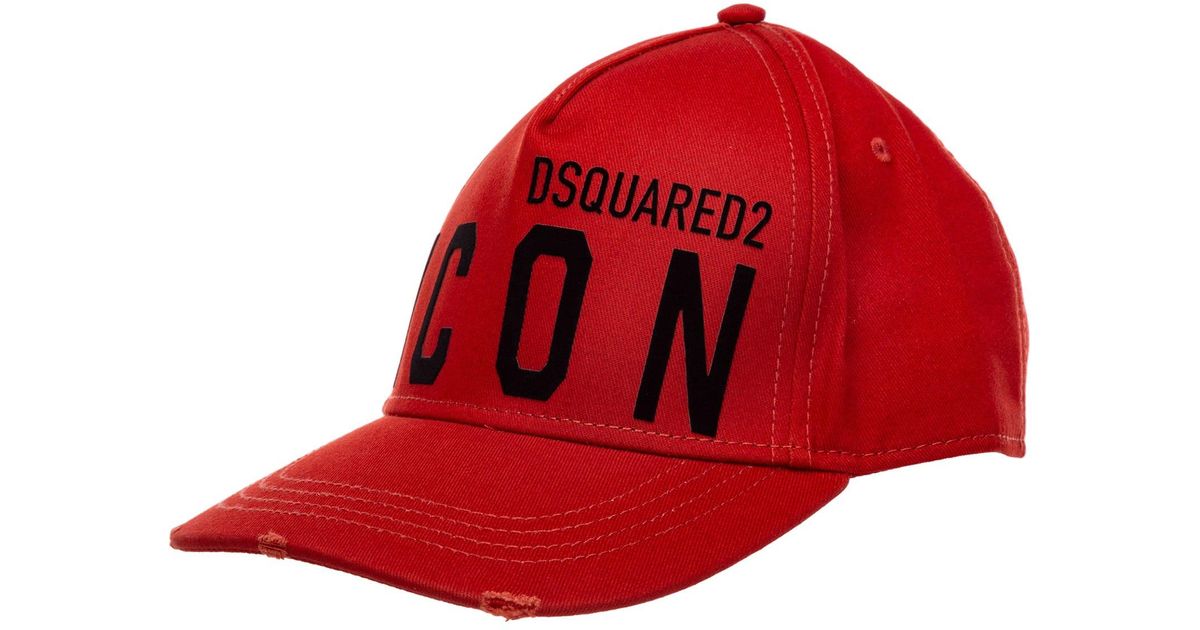DSquared² Icon Cotton Baseball Cap in 