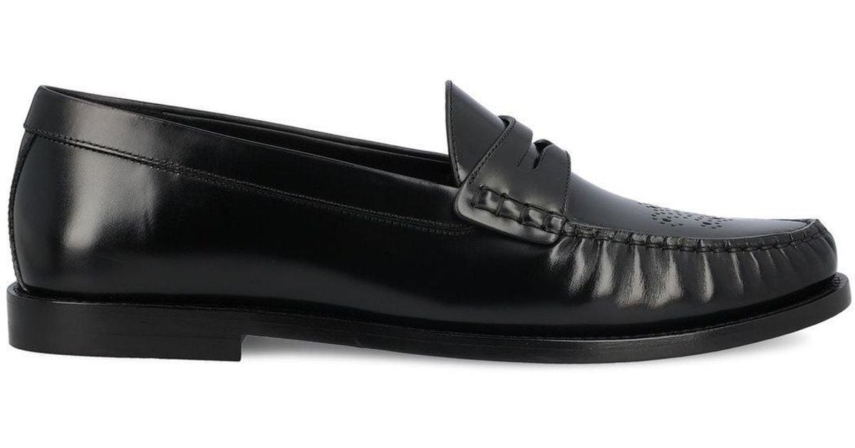 Celine Men's Vivienne Leather Loafer Brown