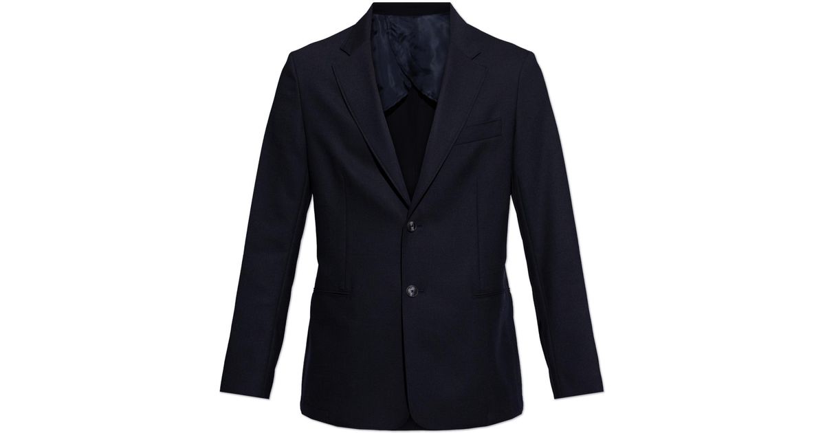 Open Lapels Emporio Armani Blazer With Open Lapels in Blue for Men | Lyst