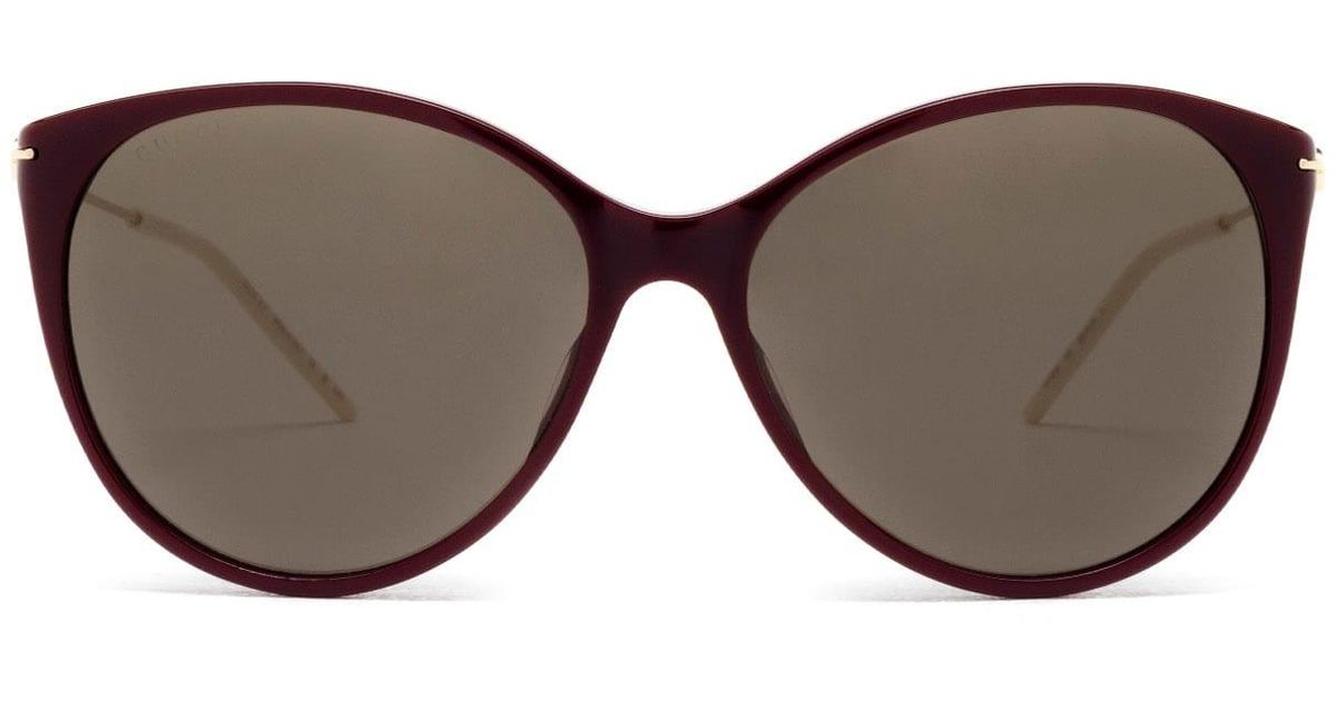 gucci burgundy sunglasses