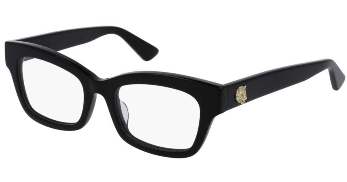 メガネ GUCCI Gucci - GG0031OA - 001 black black transpare Gucci Eyewear Gg0031oa001 Black Black Transpare | italist