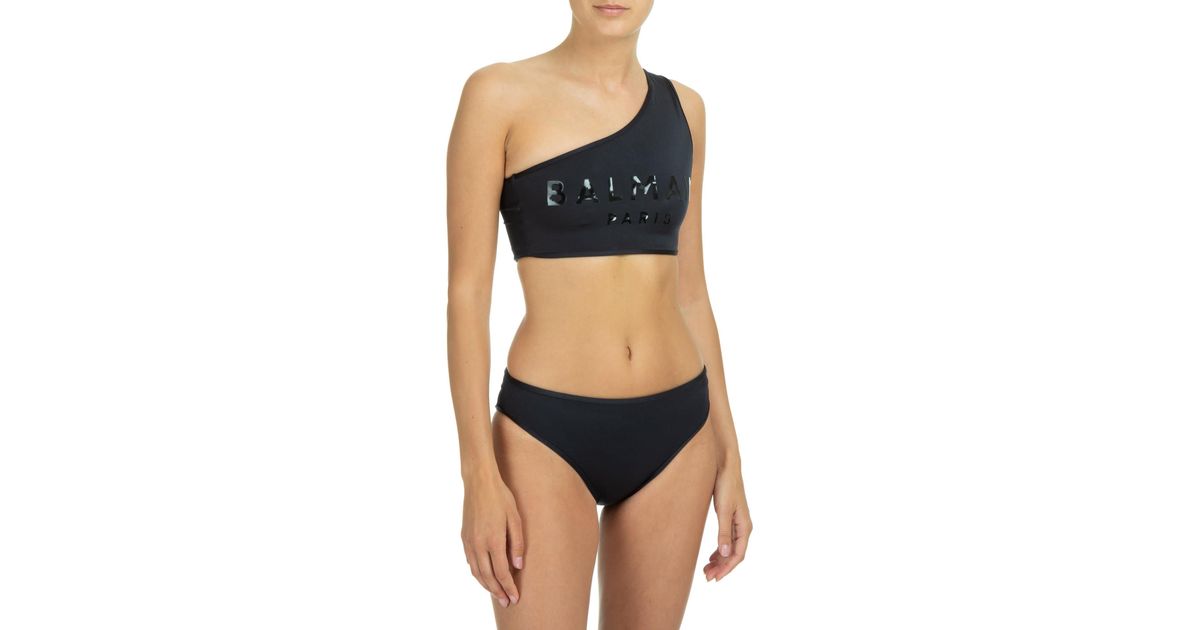 Balmain Synthetic Bikini in Black | Lyst