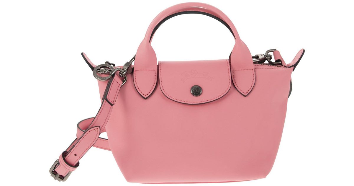Le Pliage Xtra Handbag XS – Pink Leather – Factory Store