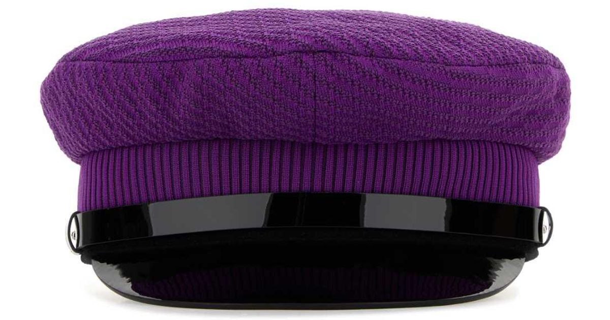 帽子 Prada Purple Stretch Nylon Baker Boy Hat Prada Stretch Nylon Baker Boy Hat in Purple for Men | Lyst