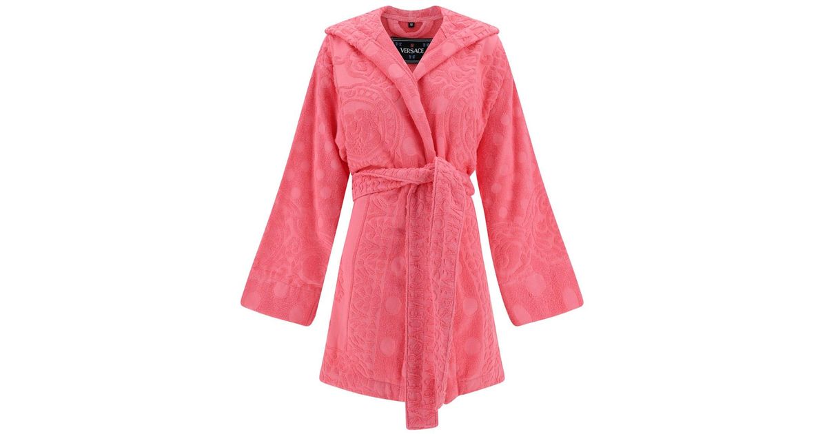 Versace Dua Lipa X Bathrobe in Pink Lyst