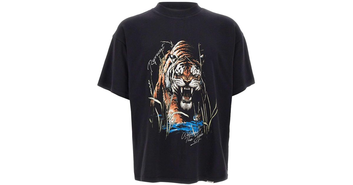 Represent Tiger Graphic T-shirt in Black for Men | Lyst