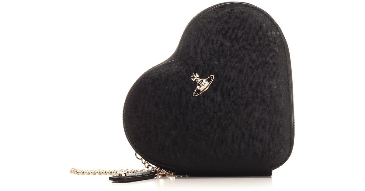 Vivienne Westwood New Heart Shoulder Bag in Black | Lyst