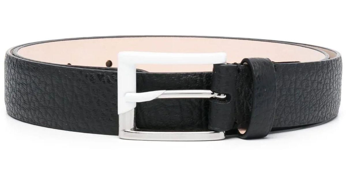 Maison Margiela Black Calf Leather Belt for Men | Lyst