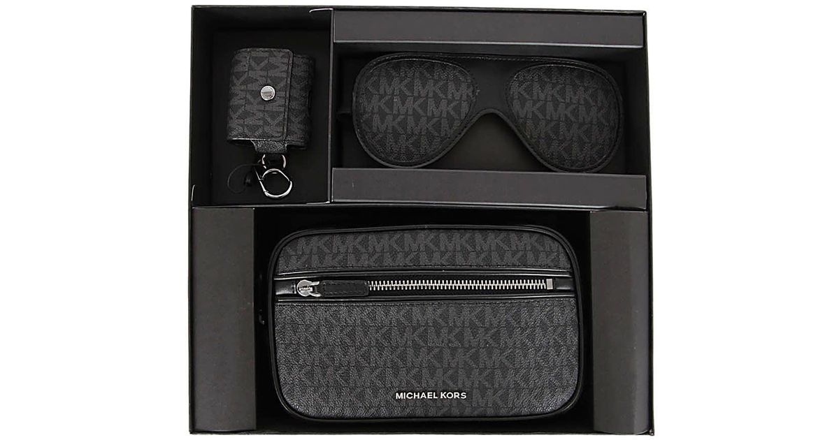 Michael Kors Flight Travel Boxed Kit in Black for Men | Lyst