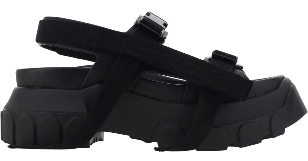Rick Owens Women Tractor Sandal in Black Lyst UK