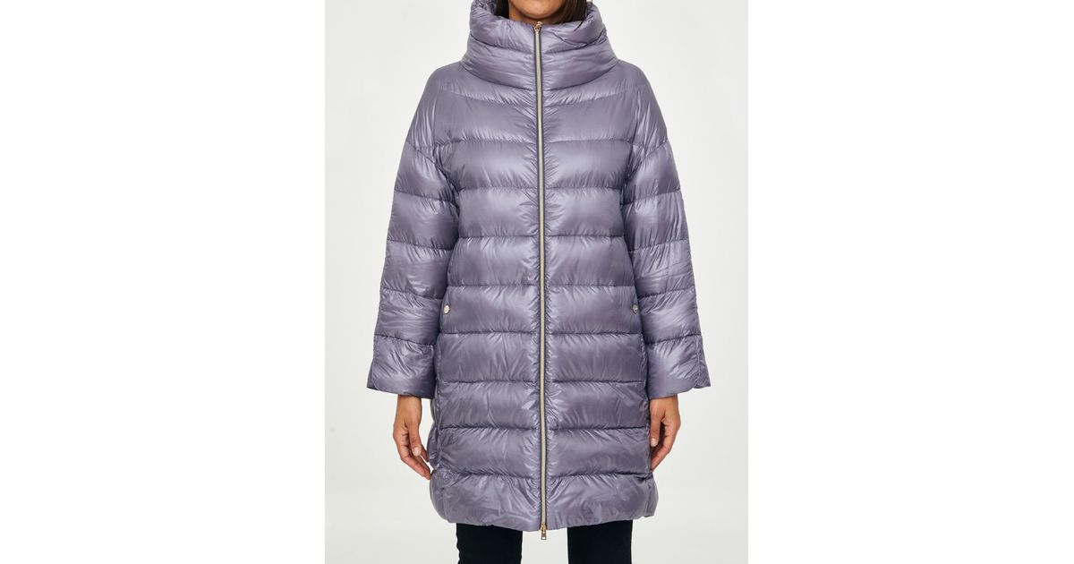 Womens Clothing Jackets Casual jackets Purple Herno Synthetic Chenille Short Down Jacket in Lilac 