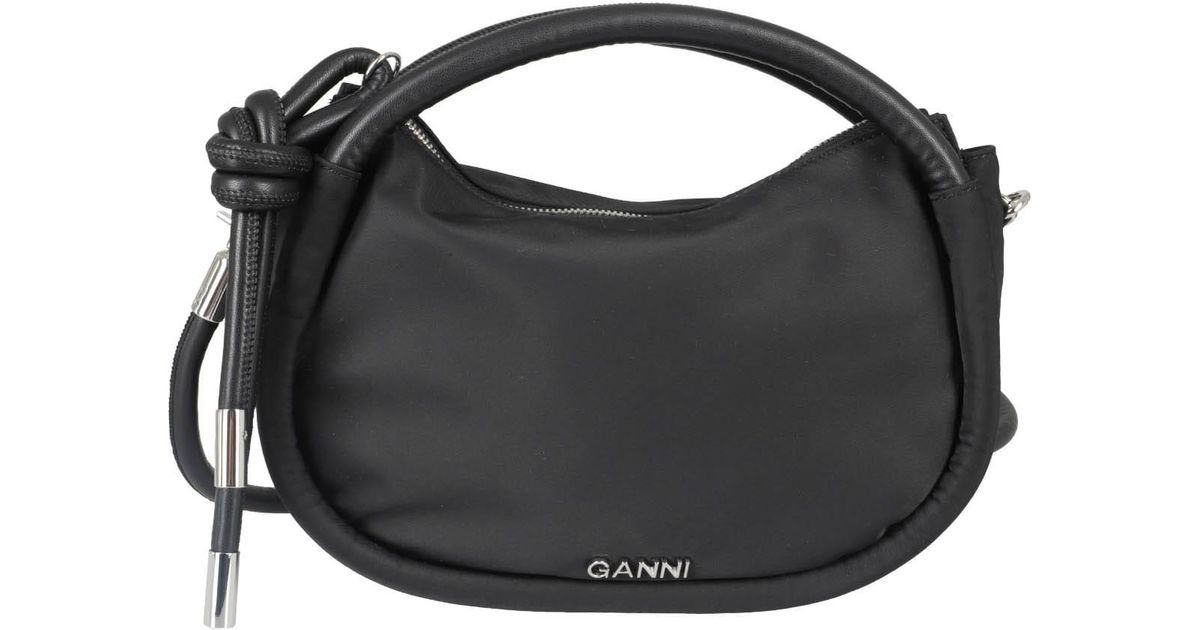 Ganni Knot Mini Bag in Black | Lyst