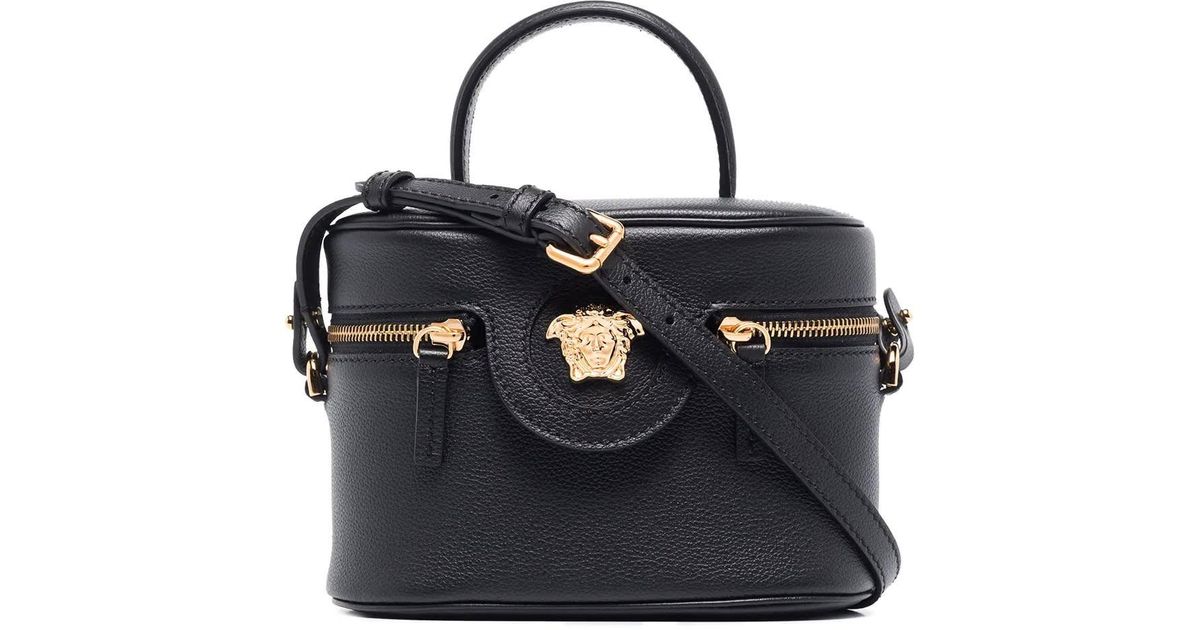Versace Leather Crossbody Bucket Bag in Black Lyst UK