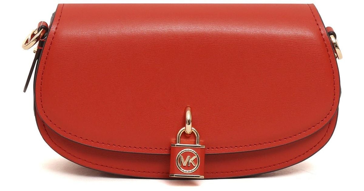 Michael Kors Mila Crossbody Bag in Red Lyst