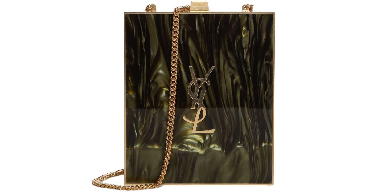 Saint Laurent Box Bag In Plexiglass And Metal | Lyst UK
