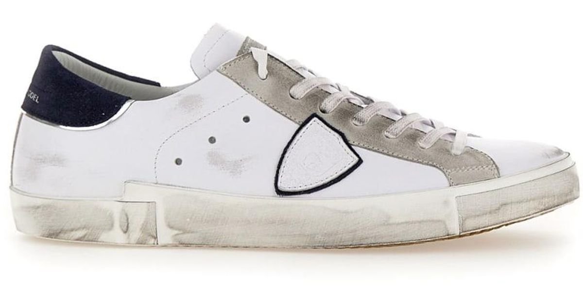 Philippe Model Leather Sneakers Prsx Low Mixage Pop in White for Men | Lyst