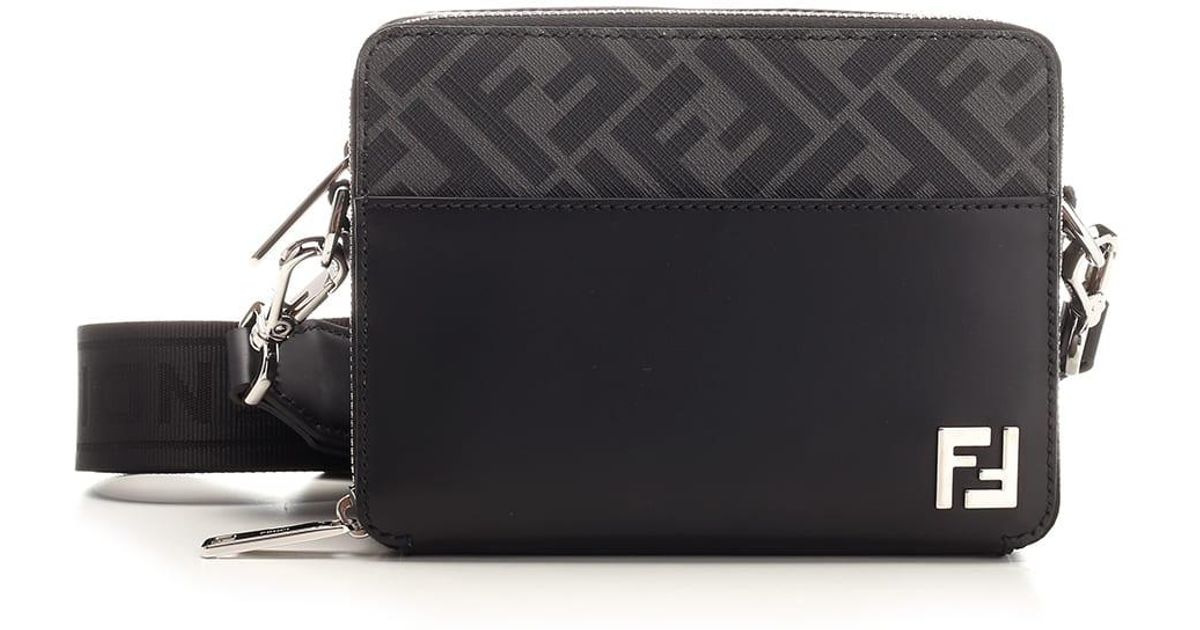 Fendi Crossbody Camera Bag in Black for Men Lyst
