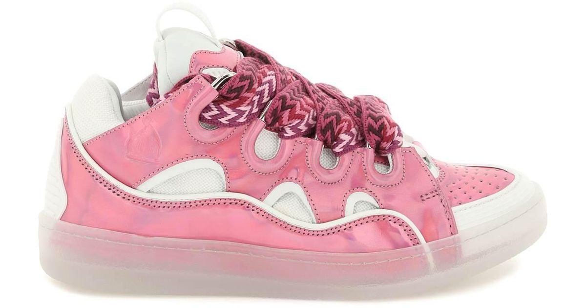 Lanvin Curb Sneakers in Pink | Lyst